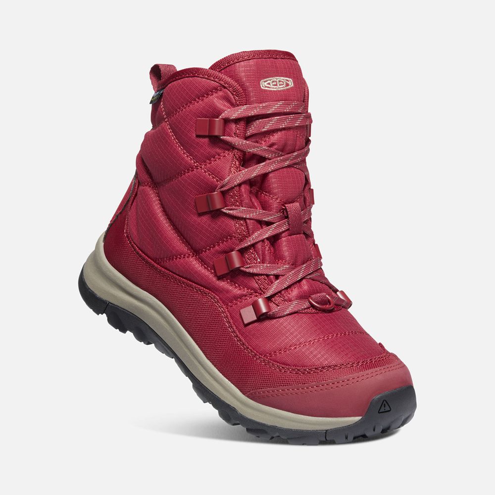 Botas de Invierno Keen Mexico Rojos - Mujer Terradora Ii Waterproof - VH8351940